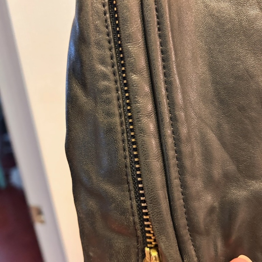 Marc by Marc Jacobs - Vintage (90s) Black Slim Fit Leather Jacket - size XS/TP - Picture 9 of 9